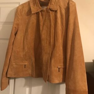 Coldwater creek leather creek jacket